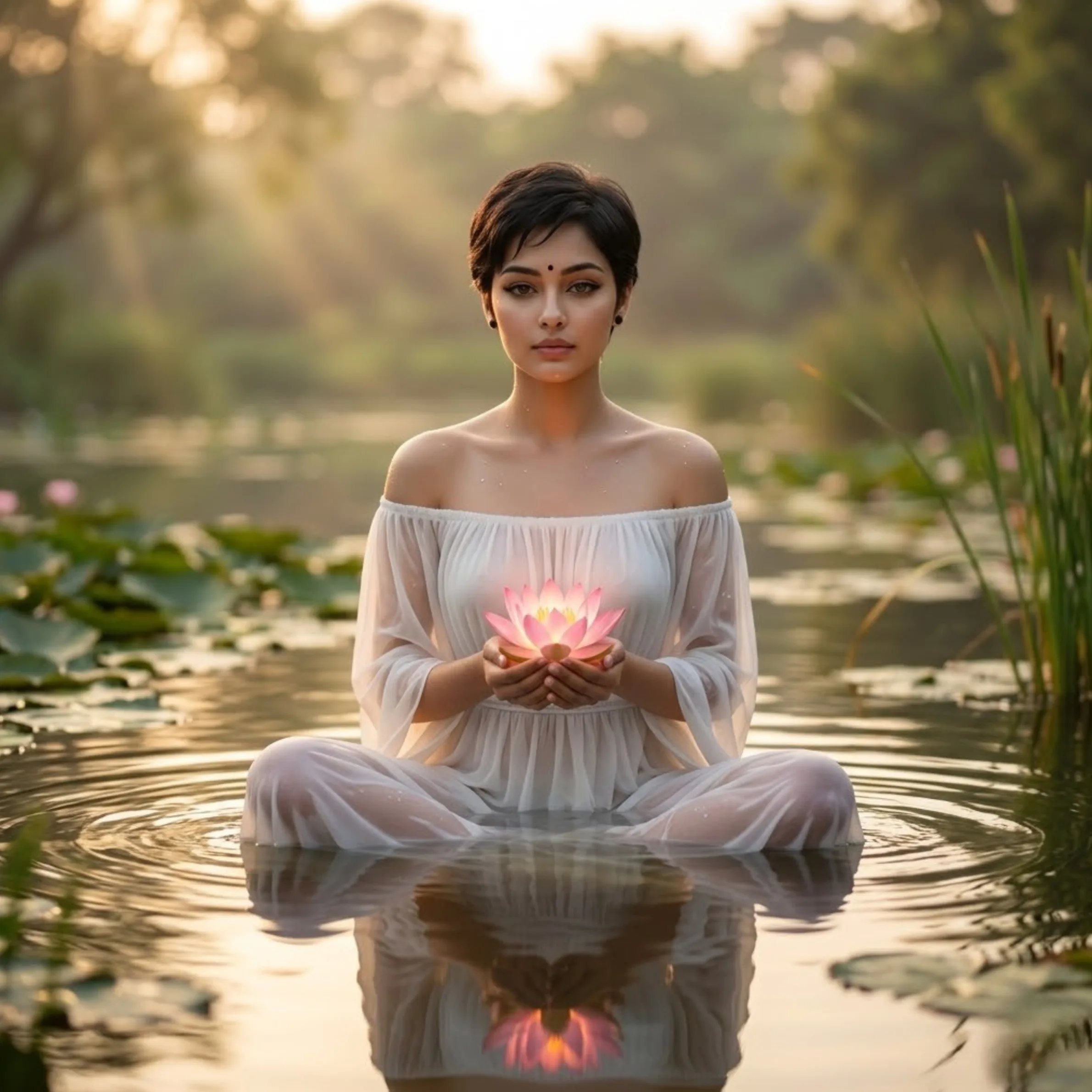 The Ethereal Lotus Fairy AI prompt example